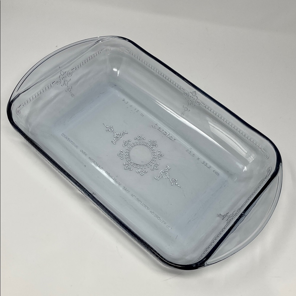 Anchor Vintage Philbe Sapphire Blue 9x13” Baking Casserole Dish